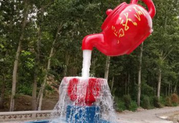 大型水壺雕塑 門(mén)口創(chuàng)意雕塑 售樓處小品