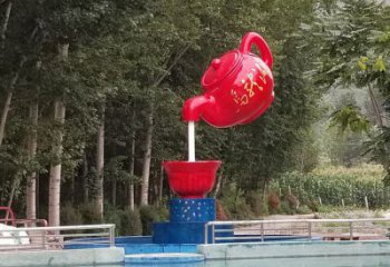 水景水壺雕塑 風(fēng)景區(qū)幾何雕塑 廣場(chǎng)小品