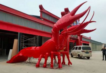 玻璃鋼園林龍蝦雕塑 風(fēng)景區(qū)仿真雕塑 廣場小品
