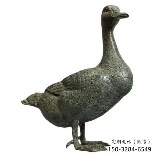 鴨子雕塑廠家，仿真動(dòng)物， 公園廣場(chǎng)街頭擺件 (10)