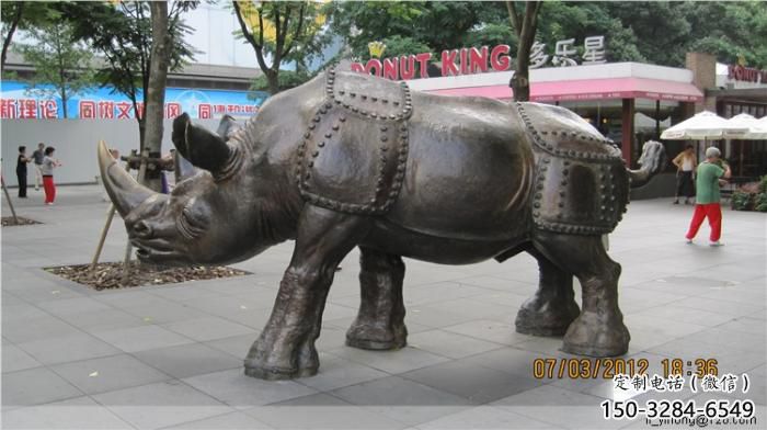 不銹鋼水牛雕塑，田間景觀小品，抽象幾何原理 (7)