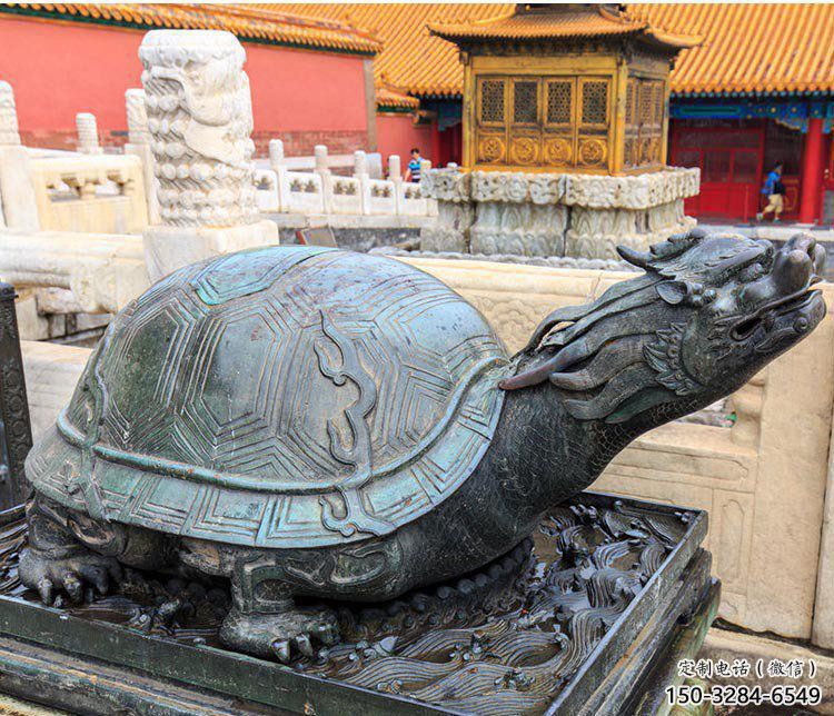 銅烏龜?shù)袼苌a(chǎn)制作，神獸動物，仿古公園廣場擺件