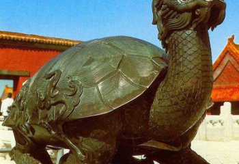 銅海龜雕塑生產廠家，神獸動物，仿古公園廣場擺件
