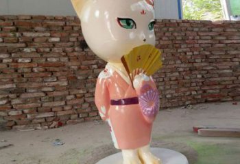 大型狐貍雕塑 商業(yè)街廣場(chǎng)雕塑 古銅色擺件
