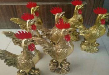 街道小雞雕塑，動物小品，剪影工藝