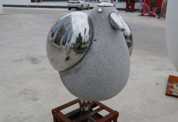 操場鳥類雕塑，公園主題，鏡面工藝