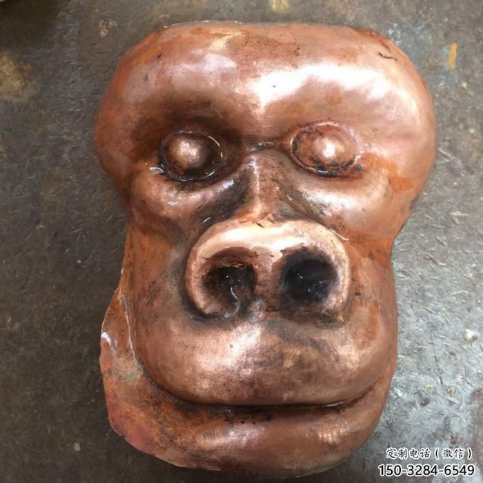 校園猩猩雕塑，動物題材，仿古工藝