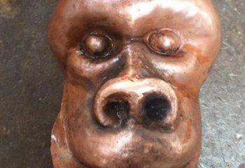 校園猩猩雕塑，動(dòng)物題材，仿古工藝
