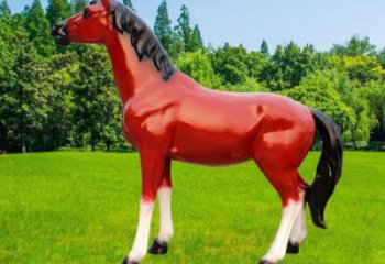 小區(qū)小馬雕塑，抽象系列，園林動物小品