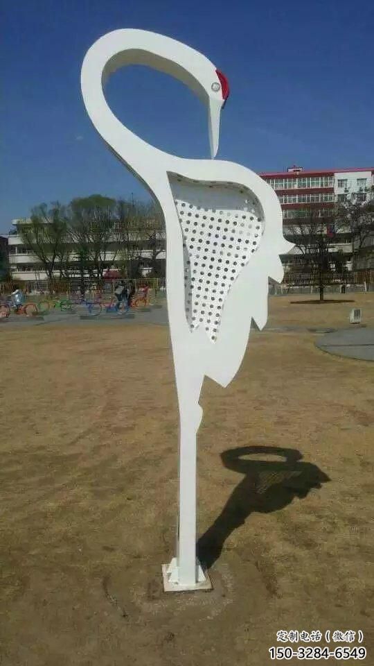 酒店白鷺雕塑，鍍金歐式雕塑，仿古擺件