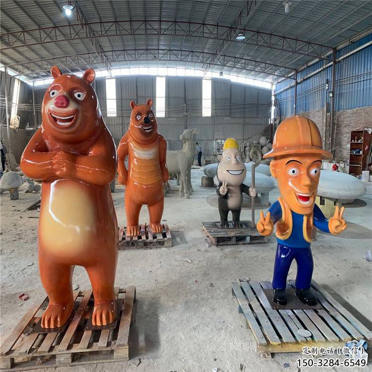 維尼熊雕塑，仿古動漫雕塑，仿古擺件