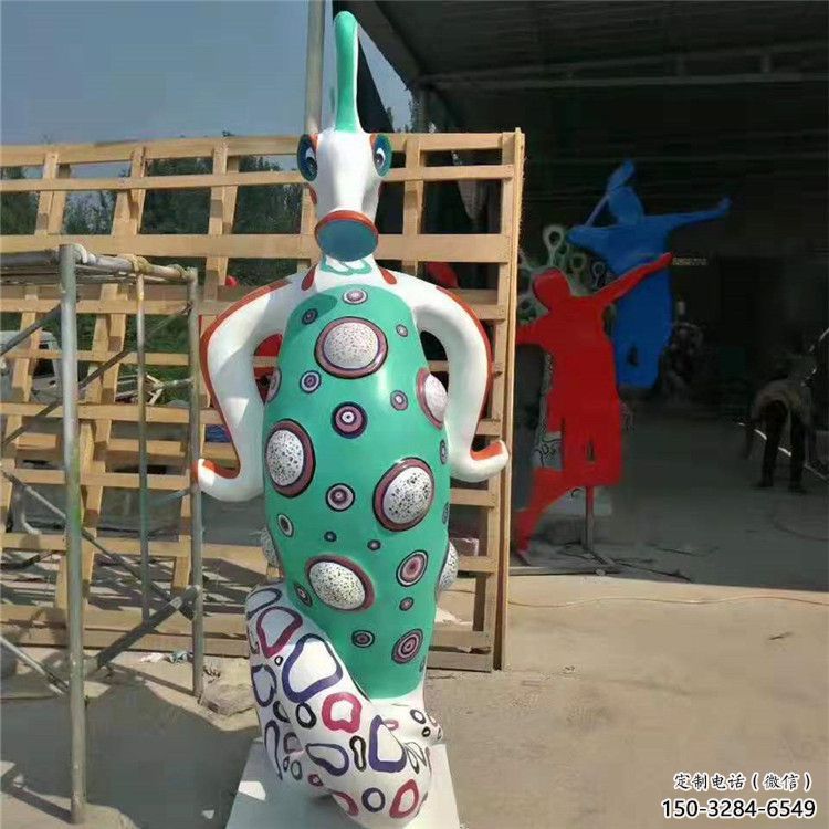 售樓部河馬雕塑，噴砂發(fā)光雕塑，彩繪題材
