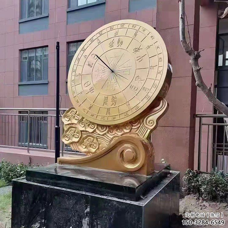 小區渾天儀雕塑，拉絲景觀雕塑，抽象效果