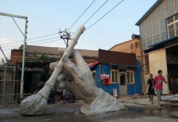 毛筆雕塑廠家，鏤空景觀雕塑，抽象效果
