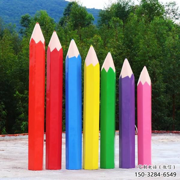 公園鉛筆雕塑 創意企業擺件 美陳雕塑