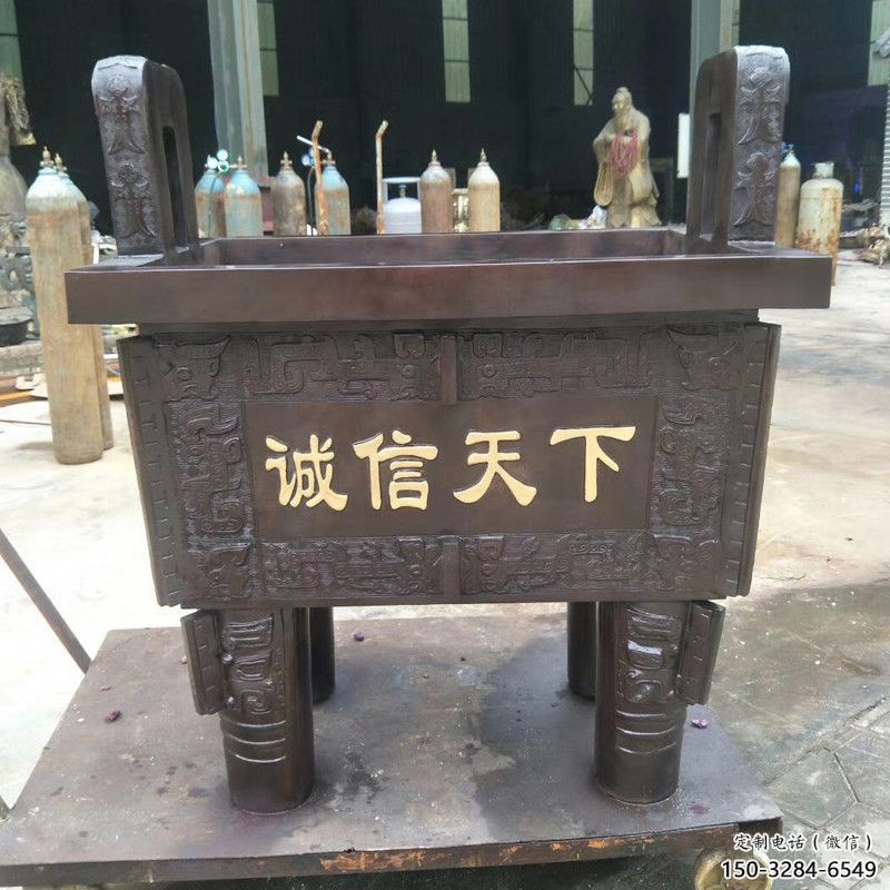 村口福鼎雕塑 啞光景觀擺件 公園雕塑