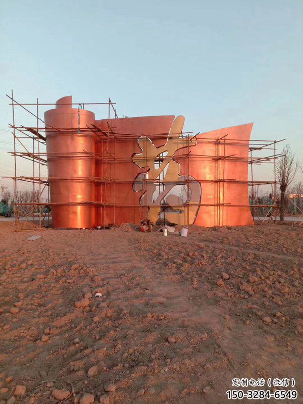 博物館書形雕塑 電鍍現(xiàn)代小品 公園雕塑