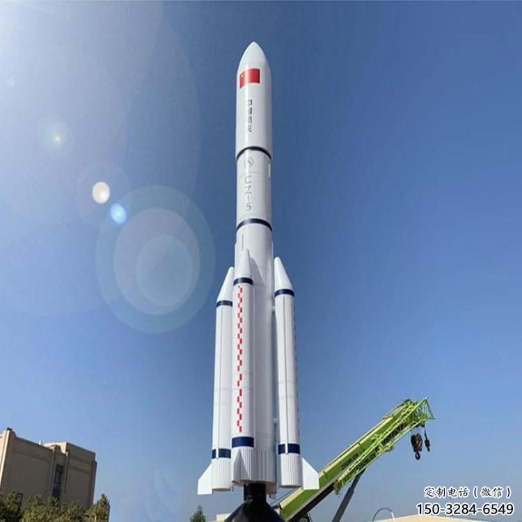 室內火箭雕塑 仿真景觀擺件 大型雕塑