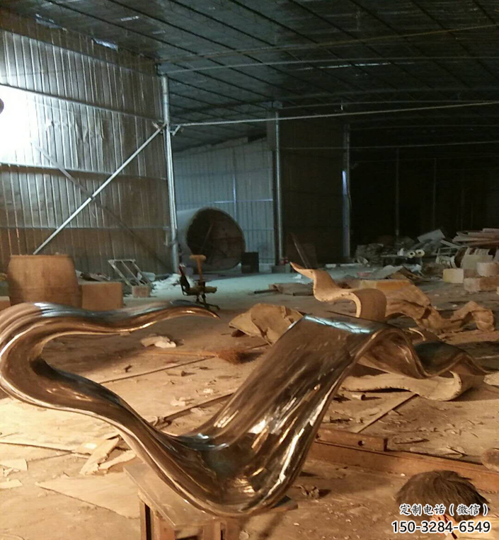 室內飄帶雕塑 仿真景觀擺件 大型雕塑