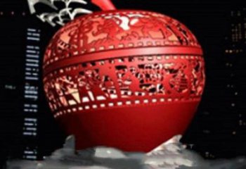風(fēng)景區(qū)蘋果雕塑 售樓處廣場雕塑 仿真擺件