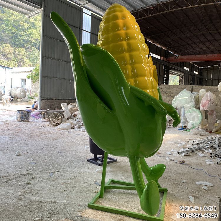 城市玉米雕塑 風景區彩繪雕塑 抽象擺件