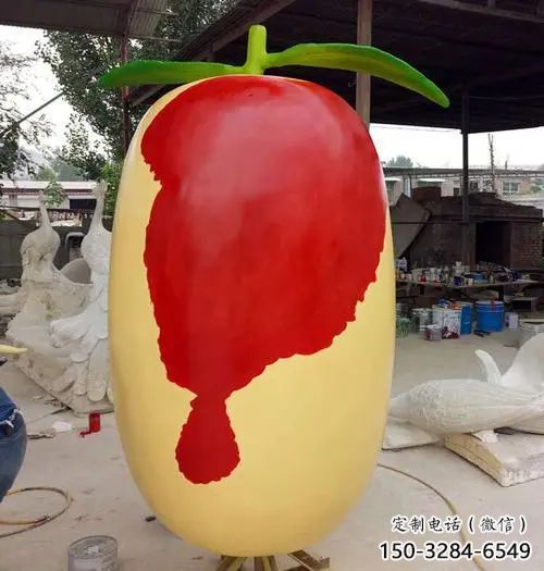仿真紅棗雕塑 酒店公園雕塑 風景區(qū)擺件