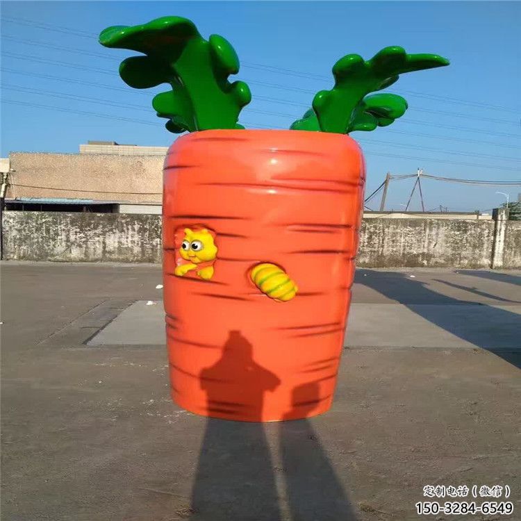 拉絲蘿卜雕塑 鏤空創意擺件 別墅區雕塑