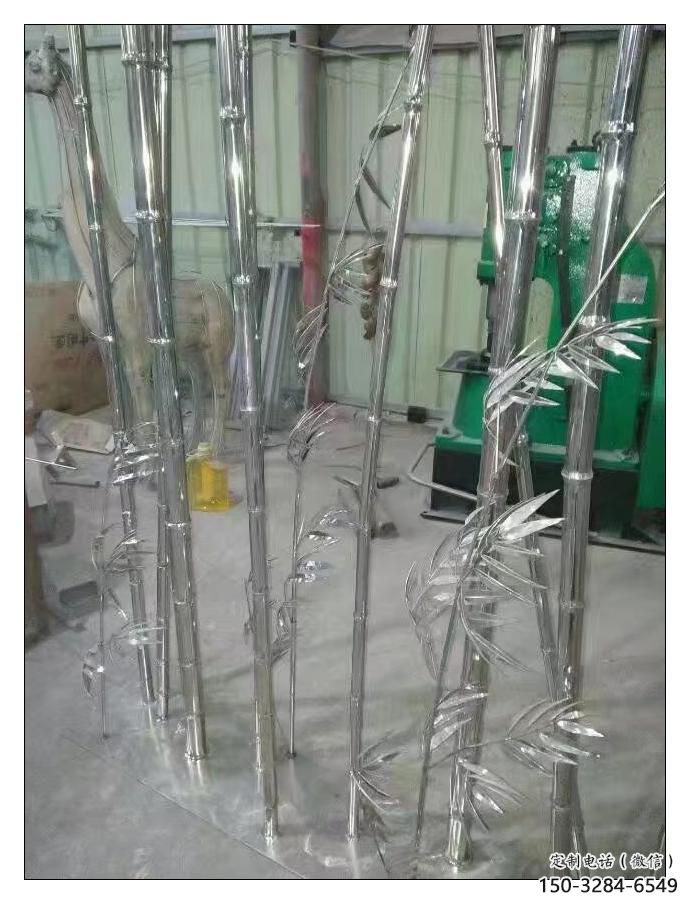 創(chuàng)意竹子雕塑 啞光竹類雕塑 公園植物雕塑