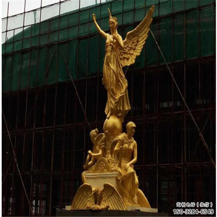 噴漆耶穌雕塑 中式村口西方雕塑 草地人物雕塑