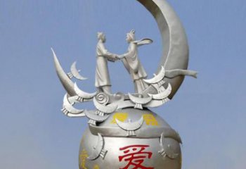 牛郎織女雕塑制作廠家，神話人物，古代人物小品