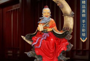 景觀月老雕塑 烤漆大型古代雕塑 廣場神話雕塑