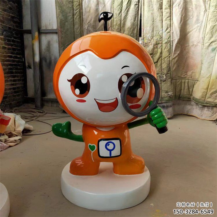 彩繪公仔雕塑 卡通雕塑 步行街擺件