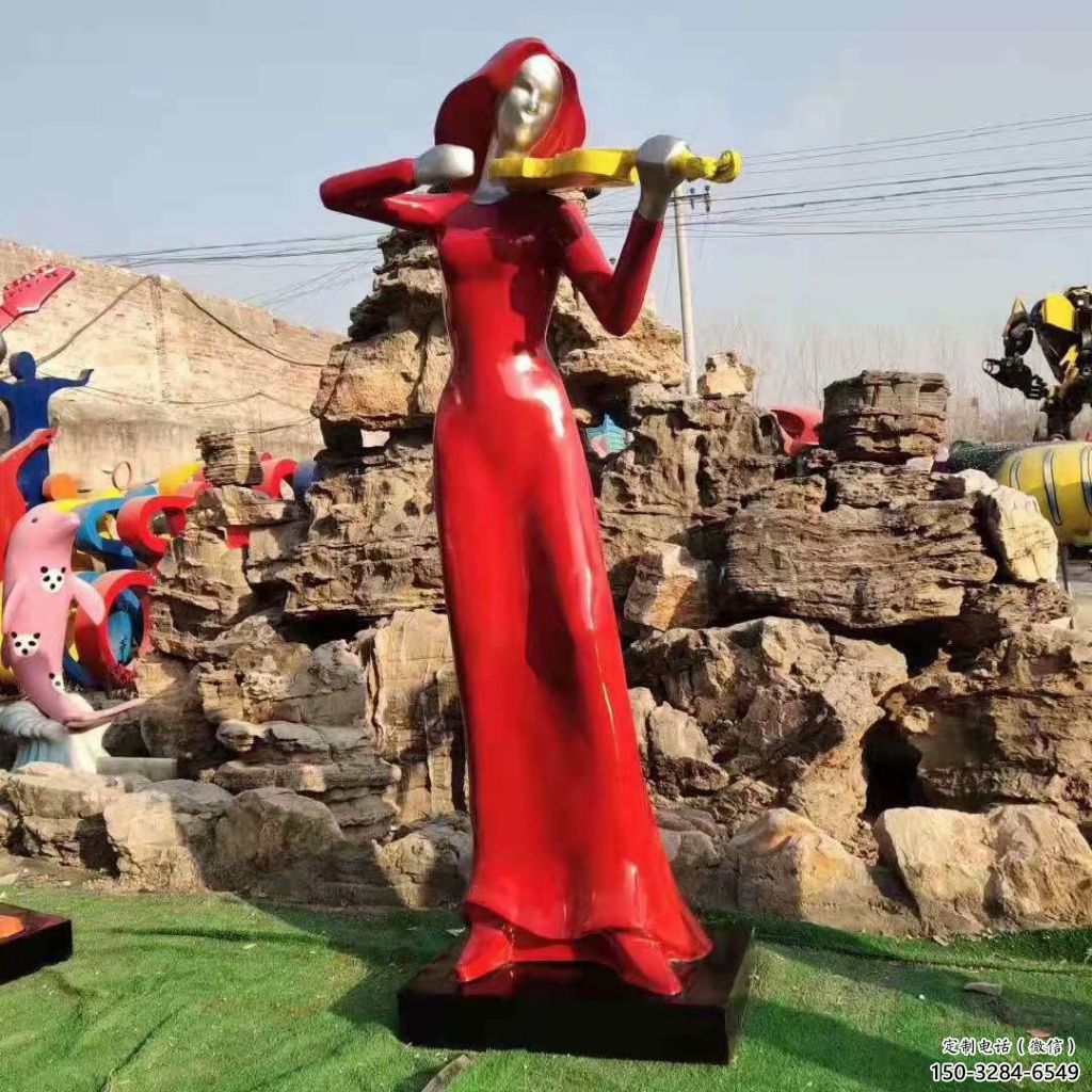 仿真吹拉彈唱雕塑 電鍍現(xiàn)代音樂雕塑 部隊(duì)音樂人雕塑