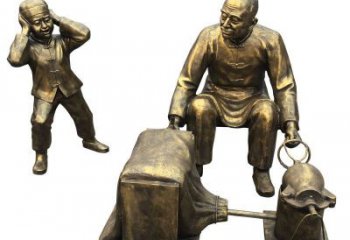 步行街爆米花雕塑 游樂(lè)場(chǎng)景觀民俗雕塑 鑄造小吃雕塑