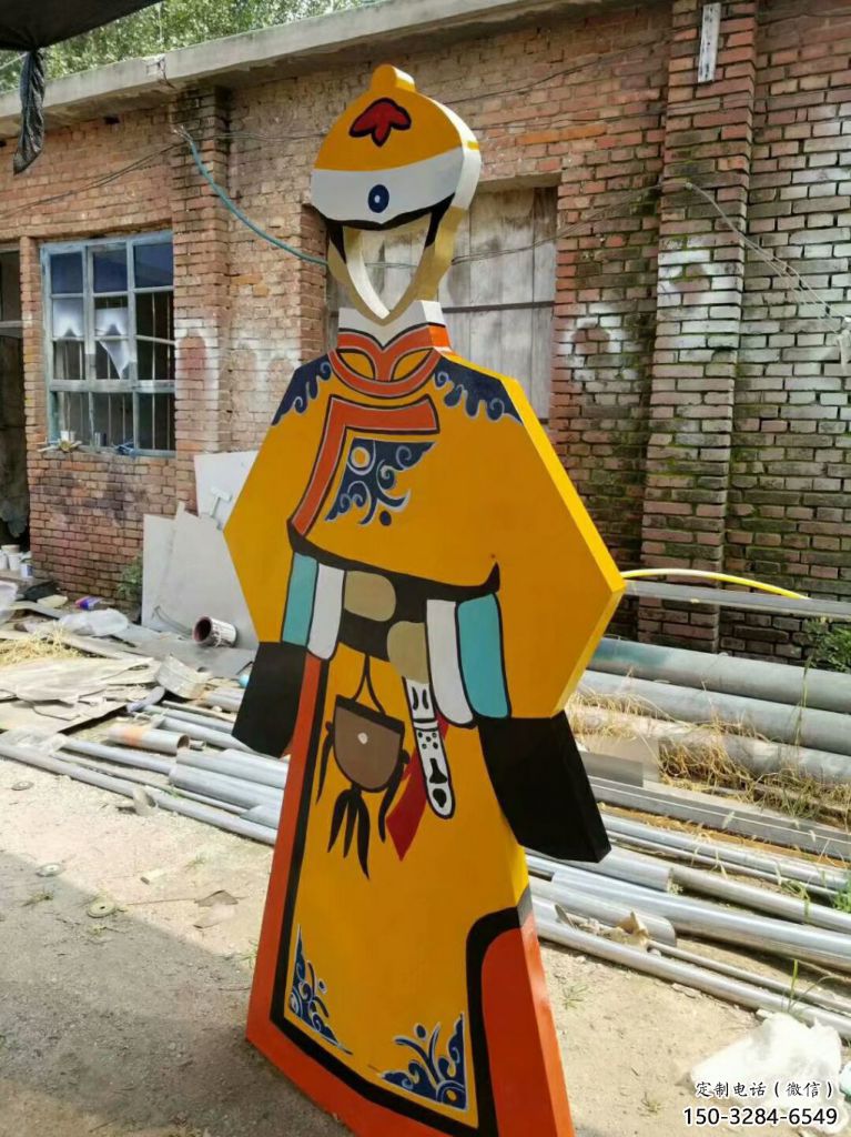 戶外皮影雕塑 噴漆雕塑 抽象傳統(tǒng)雕塑