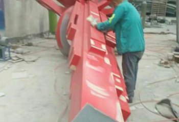希望中國結雕塑 景觀校園雕塑 商業(yè)街文化雕塑