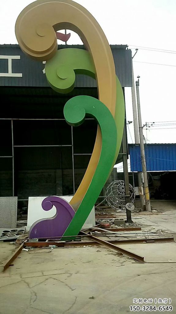 房地產云彩雕塑 剪影云團雕塑 鍛造祥云雕塑