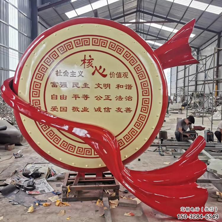 室內大鼓雕塑 仿真鑼鼓雕塑 大型雕塑