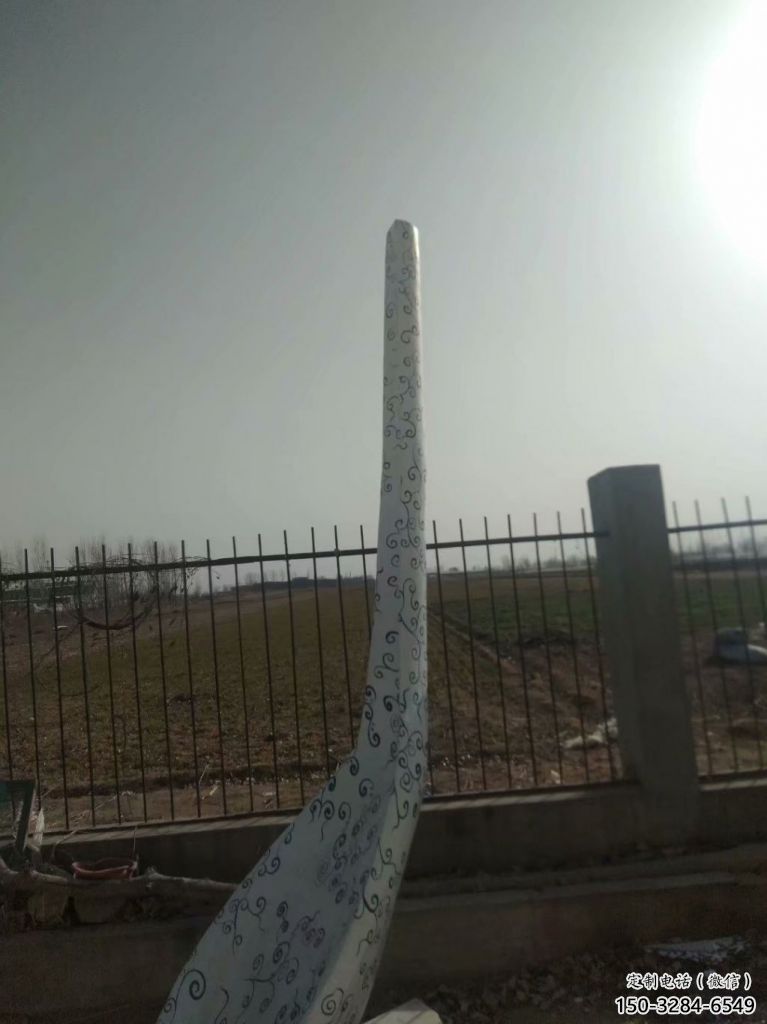 大型湯匙雕塑 歐式步行街雕塑 彩繪勺子雕塑