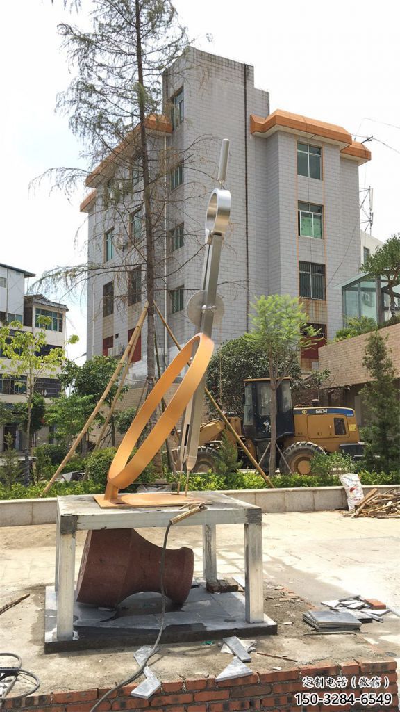 圓規雕塑 景觀景觀雕塑 噴漆標識雕塑