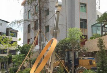 圓規(guī)雕塑 景觀景觀雕塑 噴漆標識雕塑