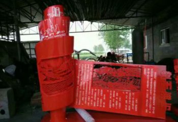 竹簡(jiǎn)雕塑 歐式步行街標(biāo)識(shí)雕塑 大型書本雕塑