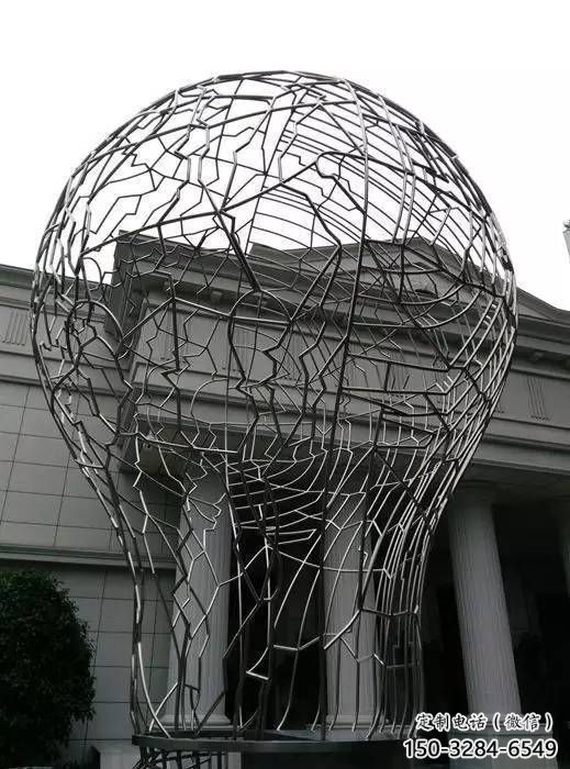 幾何燈泡雕塑 發(fā)光公園電燈泡雕塑 大門(mén)口燈具主題