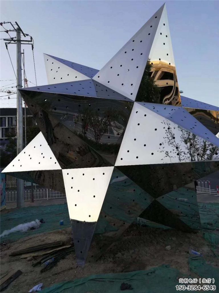 仿古五角星雕塑 騰飛黨建雕塑 房地產紅色文化