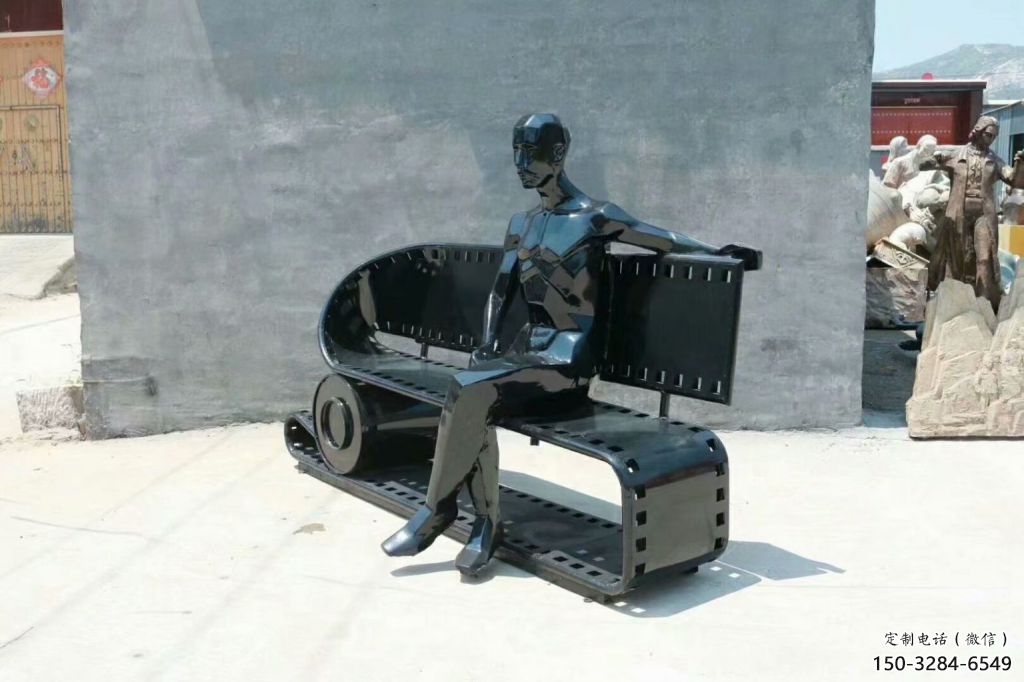 烤漆膠卷雕塑 鋼管雕塑 室內(nèi)膠片雕塑