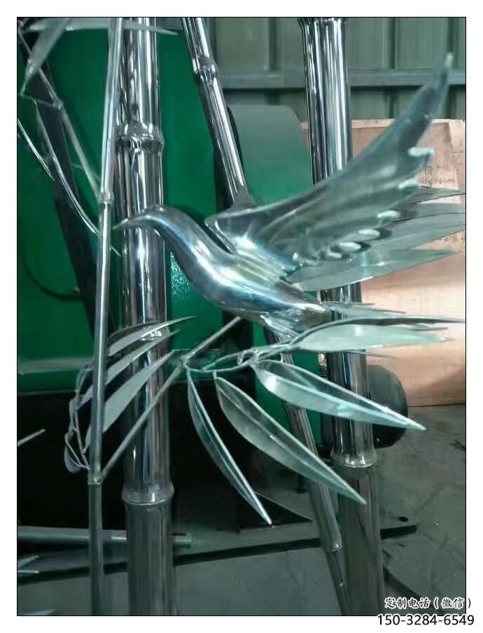 竹葉雕塑 大型別墅區(qū)竹類(lèi)雕塑 農(nóng)村植物雕塑