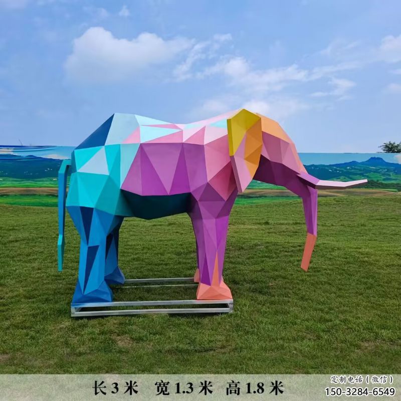 烤漆大象雕塑制造商，室外軟裝，烤漆大象雕塑承接