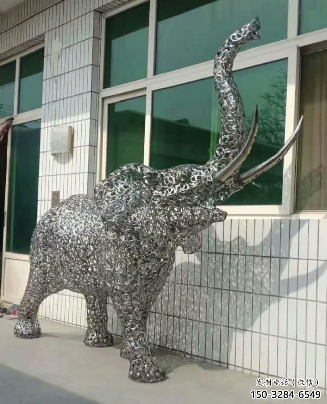 大象雕塑通用，街頭雕塑，鏤空大象雕塑標準