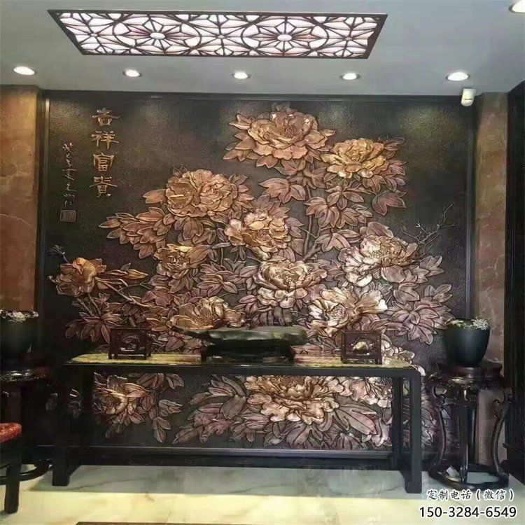 廣場花卉浮雕廠家，城市雕塑，景觀花卉浮雕定做