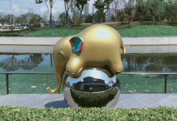 大象雕塑常用，景觀概念，卡通大象雕塑展品